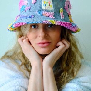 Peakaboo Reversible Bucket Hat by Bad genes